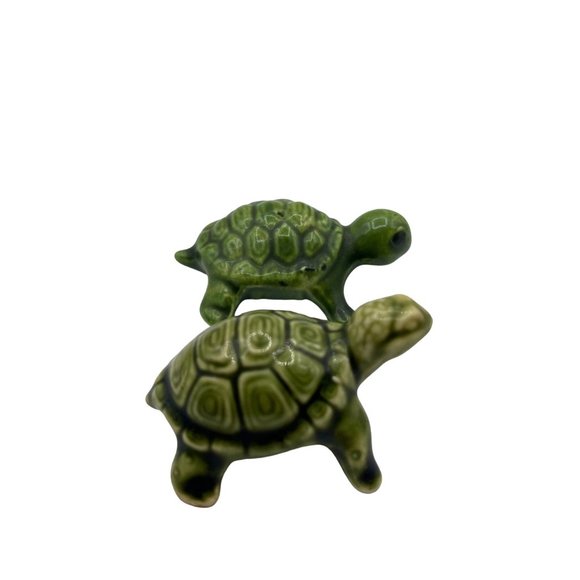 Vintage Ceramic Turtles Small Japan 50's to 60's 1 Hagen Renaker Coin Turtle - Picture 4 of 6